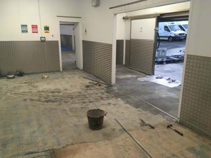 9mm Polyurethane Floor Screed Installation